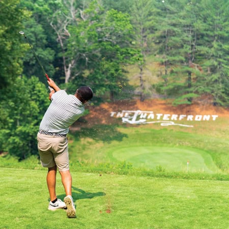 Painted loveworks letters highlight Smith Mountain Lake monuments
